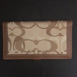 Coach checkbook holder